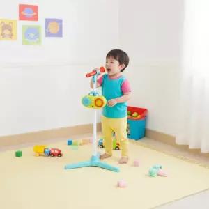 캐스B 꼬마가수 마이크스탠드 스텐딩 마이크 가수 음악놀이 녹음기능 노래방 역할놀이 장난감