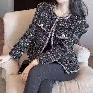여성 봄 자켓 트위드 여름 하객룩 크롭 숏