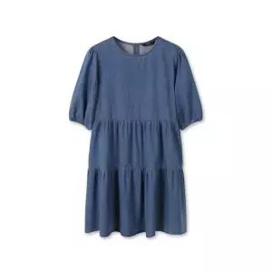 탑텐 TOPTEN 여성) 데님 티어드 미니 원피스_MSF3OO2007 MSF3OO2007 197149