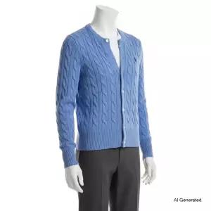 폴로 랄프로렌 여성 케이블 니트 코튼 크루넥 가디건 WMPOSWENDW20384400 133500