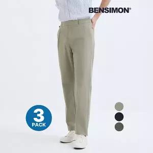 무료배송 벤시몽 남성 시그니처 퍼펙트핏 팬츠 3종세트 624788