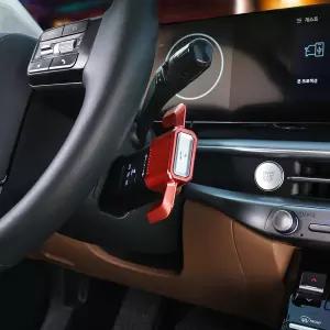 싼타페 MX5 악세사리 알루미늄 컬럼식 기어 노브 핸들 서포터 몰딩