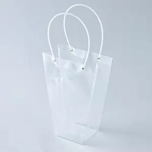 투명 꽃다발 쇼핑백 화분 선물 손잡이 캐리어 가방 사다리 꽃집 플라워 답례품 꽃가게 비닐 포장