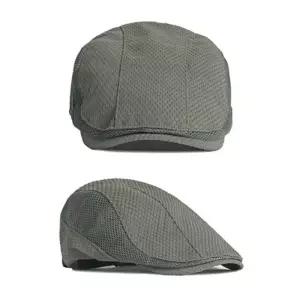 남자 여름 중년 노인 베레모 메쉬 통풍 헌팅 캡 모자