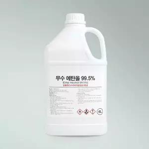 크로바 무수에탄올 99% 소독용 알콜 에틸 알코올 4L