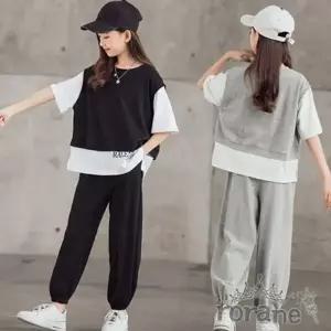 주니어 상하의 활동복 루즈핏 편한 초등 학생 상하복 여름 트레이닝복 트레이닝 운동복 댄스복 실내복