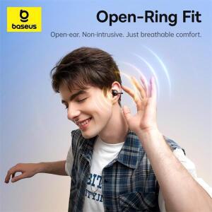 베이스어스 BC1 이어 클립 이어버드 오픈 이어 무선 이어폰 블루투스 6.0 클립 온 스포츠 헤드폰 4-마이크