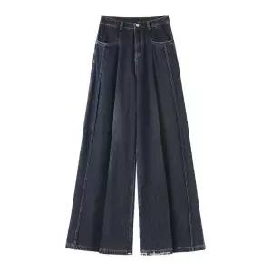 포뇨 팬츠 여성 롱 봄 하이웨스트 슬랙스 통바지 와이드 슬림핏 A라인 OPH1