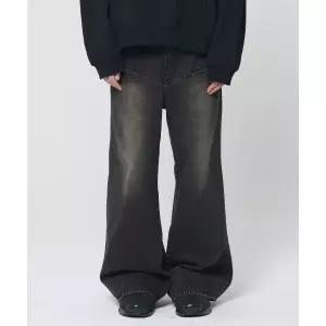 본바트 헴 다트 플레어 진 갈색 블랙 1945175