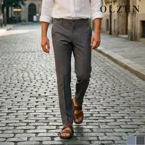 [올젠] 마이크로 패턴 팬츠  (ZPE2PP1802_A)