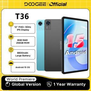 글로벌 버전 DOOGEE T36 태블릿 32GB(8+24) 256GB 12인치 FHD+ 90Hz 디스플레이 8800mAh 배터리 13MP 카메