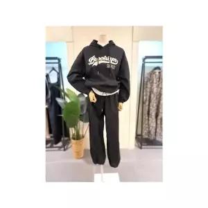 [하프클럽/미스칸트]  STP306BK 바스락 1980 후드 조거 세트 블랙