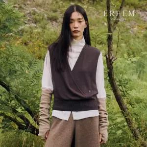 25FW 소모사 화이트 캐시미어 100 시어 랩베스트 1종