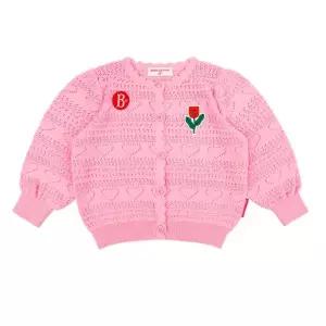 [롯데백화점]베베드피노 퀴네트 하트 펀칭 베이비 스웨터 가디건 BP41KC218