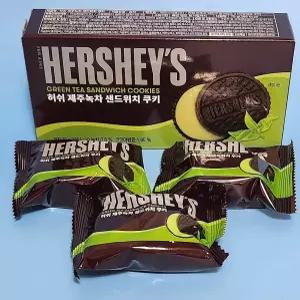 제주를 만난 제주 허쉬 녹차 샌드위치 쿠키 1박스 75g