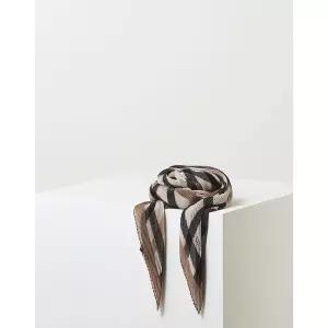 [백화점 정품] 닥스 ACC [PLEATS] 브라운 체크 플리츠 스카프 DCSC2E517W2