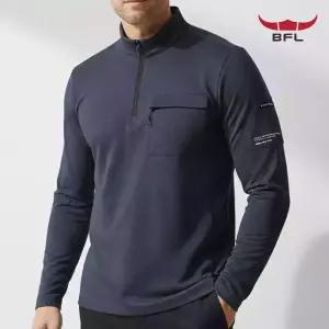 버팔로 남성 스판 베이직 집업 티셔츠 긴팔 봄가을 bfl113