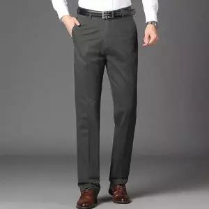 [셀러허브]빅사이즈 정장바지 간절기 남자 일자 슬랙스 팬츠 (S36122470)