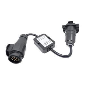 6-24V 유럽  13핀에서 미국 7핀 자동차 어댑터 트레일러 하네스 라이트 컨버터 커넥터 액세서리