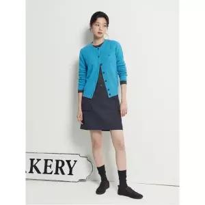 매장정품 빈폴 BEANPOLE LADIES [Essential] 울 케이블 라운드넥 카디건 블루 (BF595AE01P) BF595AE01P 659