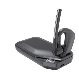 코남보 블루투스 헤드셋 V5.2 750mAH 충전 케이스 80시간 통화 시간 무선 CVC8.0 듀얼 마이크 노이즈 캔슬링 기능이 있는 휴대폰 트럭 운전사 작업용 이어폰