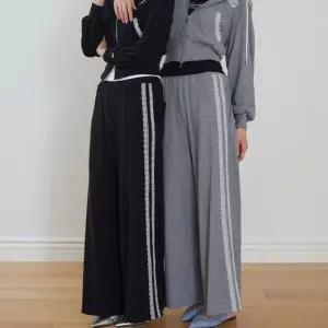 에고이스트 [BLUE LABEL] 레이스 트리밍 밴딩 팬츠 ES2OPT03 401423