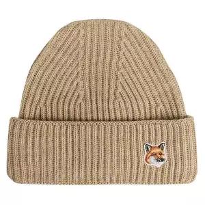 [메종키츠네] 폭스헤드 패치 울 비니 베이지 HU06149KT1022 P220 58896993