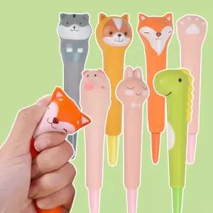 말랑이 스퀴시 귀여운 볼펜 필기감좋은 신기한 특이한 물건 동물 토끼 고양이 인형 할로윈