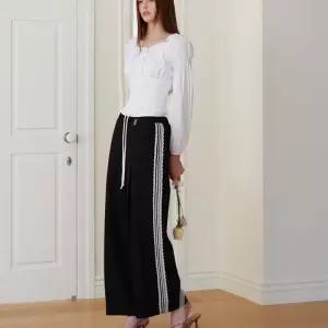 에고이스트 [BLUE LABEL] 밴딩 배색 와이드 팬츠 ES2OPT02 402384