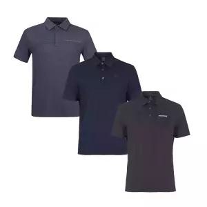 몽벨 남성 단작 반팔 카라 티셔츠