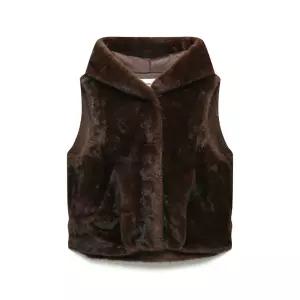 나이스클랍 후드 FAUX FUR 베스트 N254PWFB51