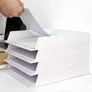 오피스 데스크 A4용지 서류보관 OFFISYS 문서 트레이/책상/정리/용품/정리함/철제/선반/수납함/서랍/보관함