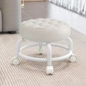 바퀴달린 이동식 작업 청소 의자 디자인 스툴 원형 이동의자 회전 하우스 공장 좌식이동