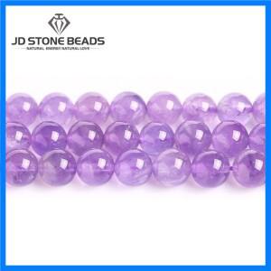 주얼리 제작용 천연 바이올렛 자수정 크리스탈 스톤, 느슨한 스페이서, 라벤더 쿼츠 비즈, DIY 팔찌 목걸이