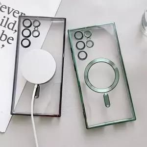 [S26시리즈 출시]메탈릭 맥세이프 풀커버 젤리케이스/맥세이프 마그네틱TPU케이스/S23울트라 S22울트라