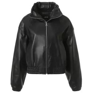 [롯데백화점]abfz 넥선 셔링 디테일 리얼 양가죽 라이더 재킷 APA5FFL8G