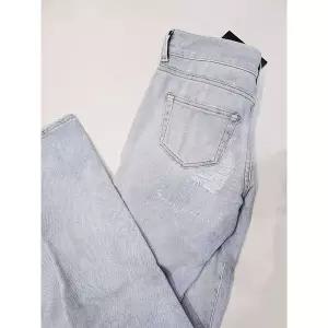 [생로랑] 웨이스트 슬림핏 연청 데님진 67918496