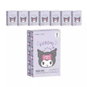 [유통기한 임박] 아텍스 산리오 더밴드 패턴밴드 쿠로미 16입, 8개