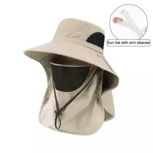 사파리모자 여름용 햇빛 가리개 모자 낚시 하이킹 자외선 차단 넥 낚시꾼 버킷햇 플랩 사냥