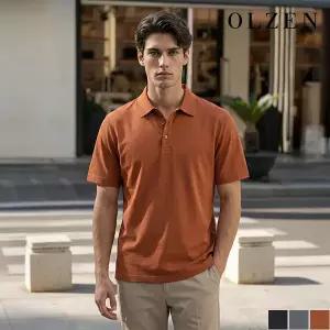 [올젠] 트위스트 코튼 카라 티셔츠 (ZOE2TT1310)