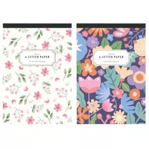 큰 꽃길 패드 편지지 2개 종이 쓰기 편선지