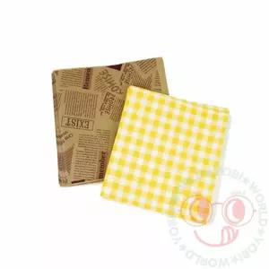 왁스 페이퍼 포장지 50매/포장/샌드위치/포장용/식품/토스트/봉투/유산지/식품지/종이/와플/업소용