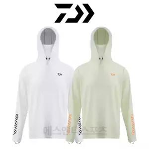 다이와 DAIWA 낚시복 후드 긴팔 티셔츠 DE-5526CS 마스크 자외선차단 여름 낚시