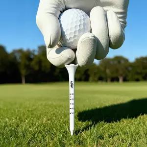 HNF ABS 플라스틱 골프티꽂이 높이조절 드라이버 골프핀 티홀더 70mm 20개