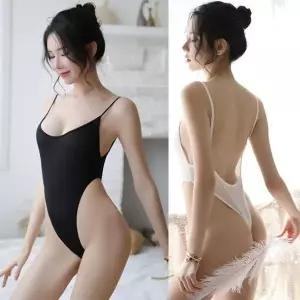 [하프클럽/셀러허브_여성트랜드패션]올인원 실키바디수트 망사 란제리 코