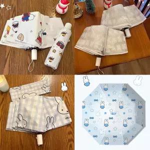 미피우산 양산 UV 자외선차단 3단 자동 수동 방수 캐릭터 미니 우양산 장마철 미피양우산