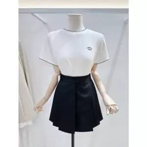 [갤러리아] [LAP]스칼럽 자수 반팔티셔츠 (AS7XT261)