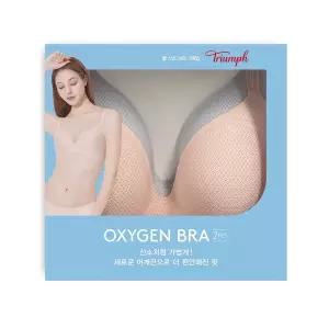 트라이엄프 쿨브라 여름 쿨링 시원한 2매-연베이지/연블루-75B