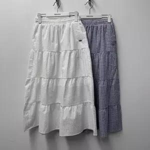 여성) 시어서커 티어드 롱 스커트ITA2SL51A