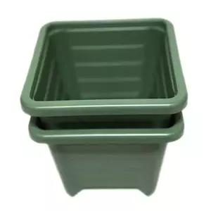 다용도 정사각 화분 테라스 화분 정사각형 플라스틱 6호 2개